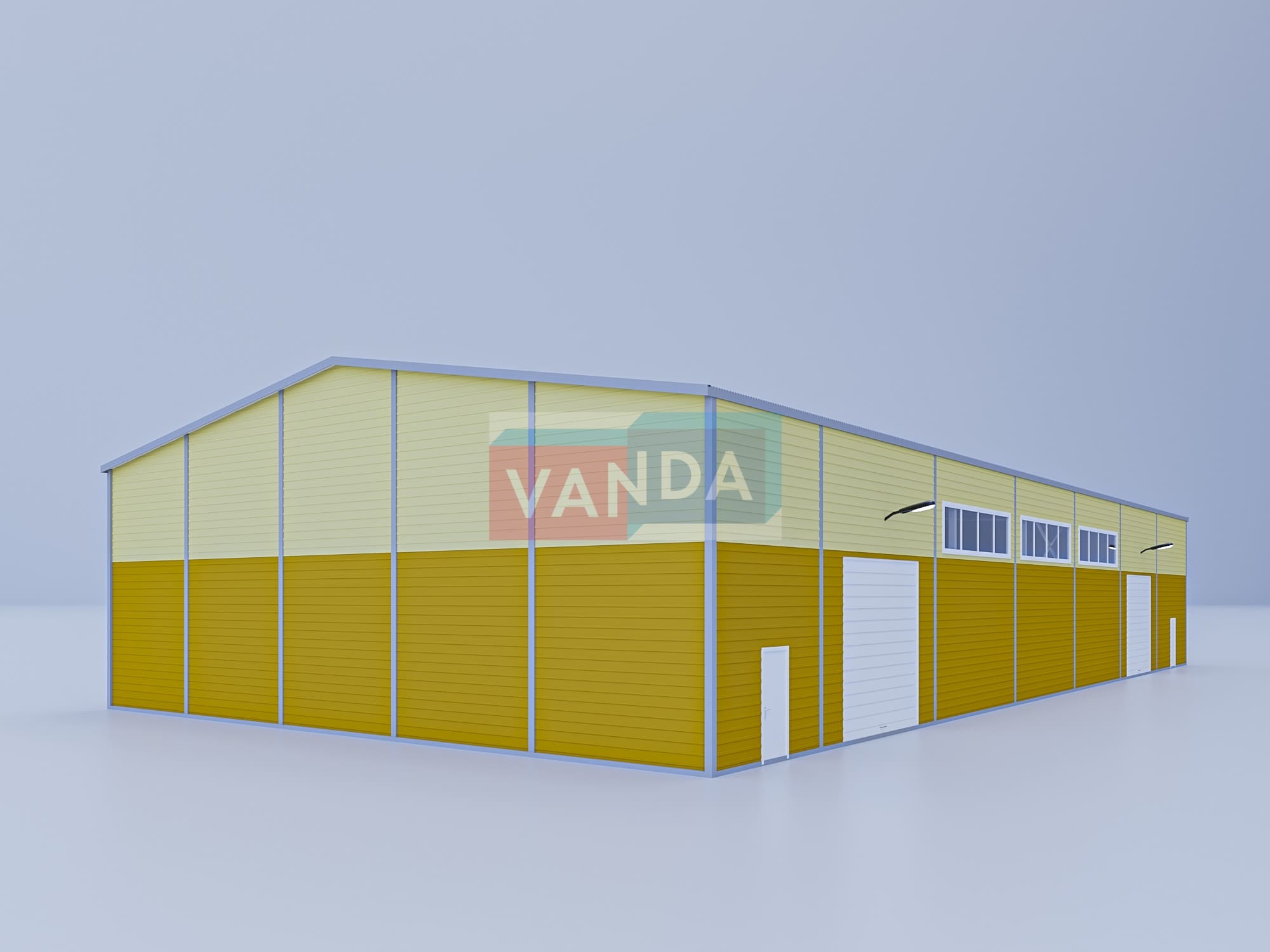 Ангар из сэндвич панелей 40х20